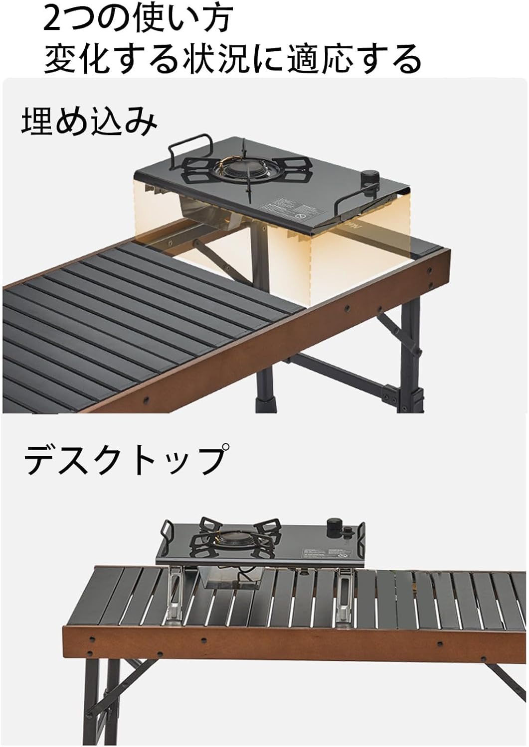 IGT シングルバーナー 折りたたみ式ガスストーブ　未開封品 Amazon | ポータブルアウトドアキャンプ折りたたみ IGT ストーブ一体型